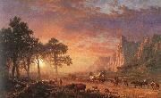 Albert Bierstadt The Oregon Trail oil painting artist